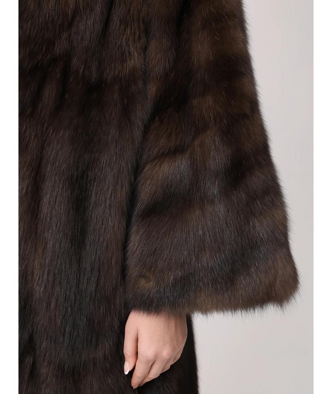RINDI Коричневая меховая шуба, фото 5