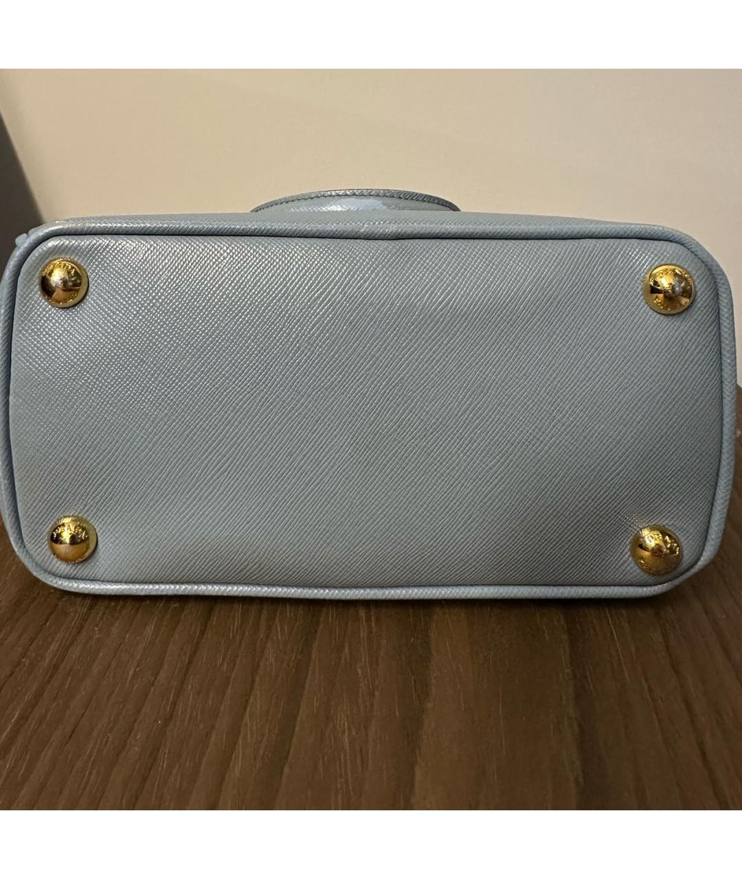 PRADA Голубая кожаная сумка через плечо, фото 3