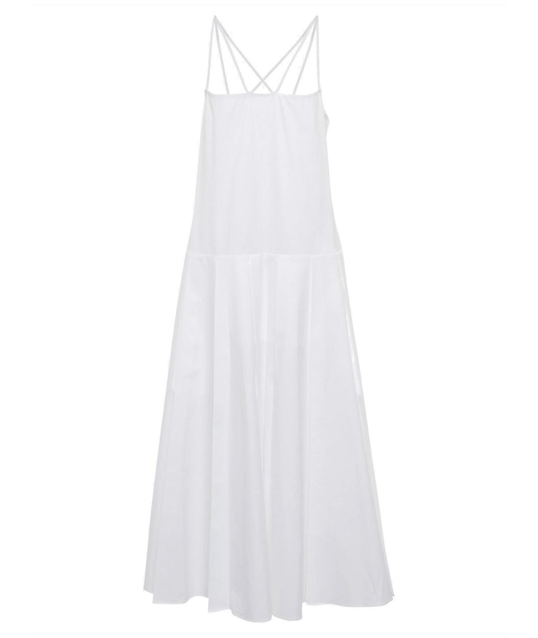 KHAITE Белый хлопковый сарафан, фото 1