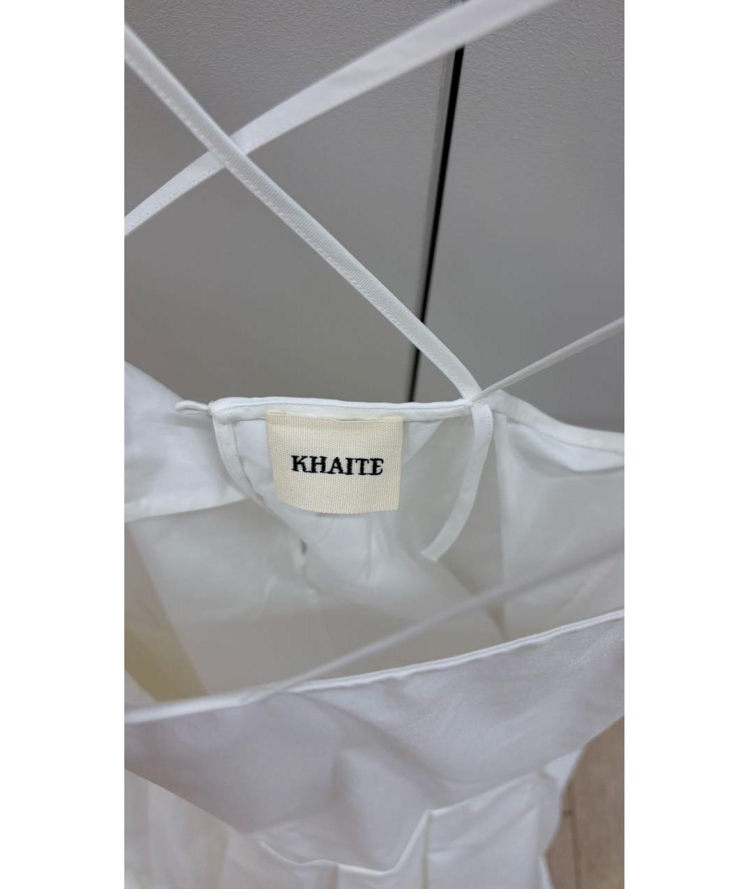 KHAITE Белый хлопковый сарафан, фото 3