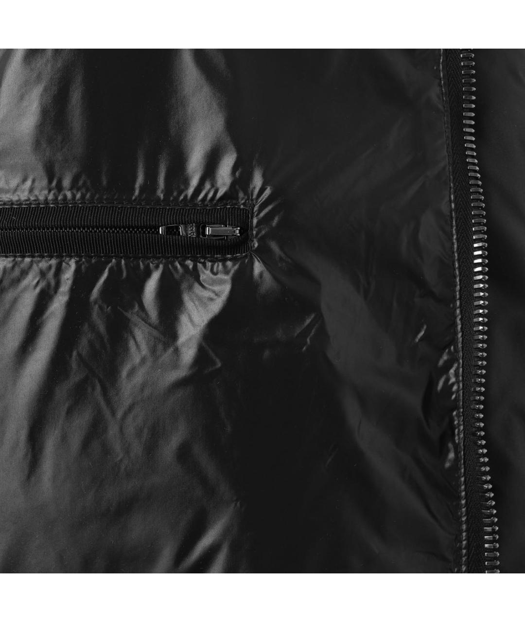 DOLCE&GABBANA Черный полиэстеровый пуховик, фото 4