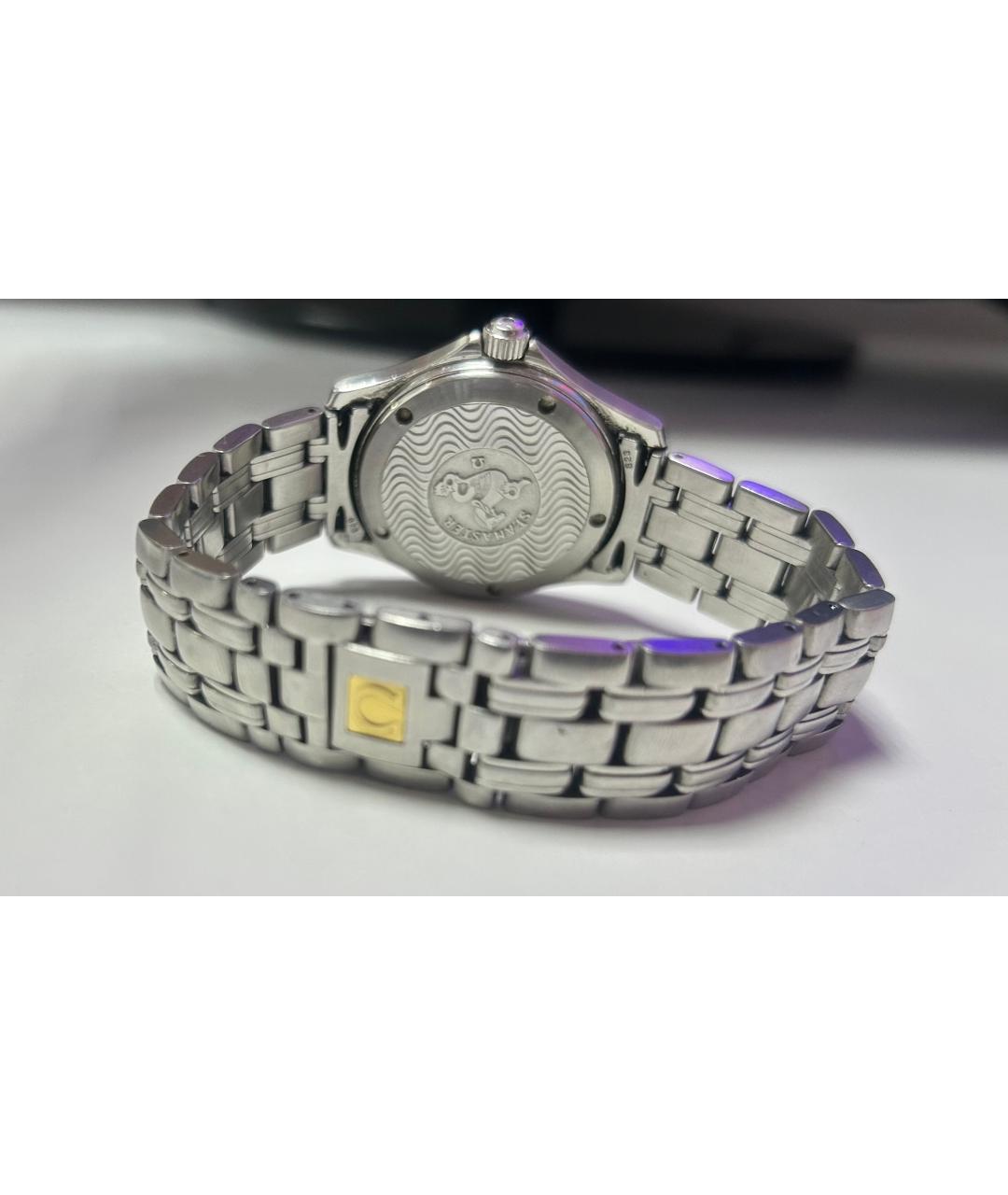 OMEGA Серебряные стальные часы, фото 3