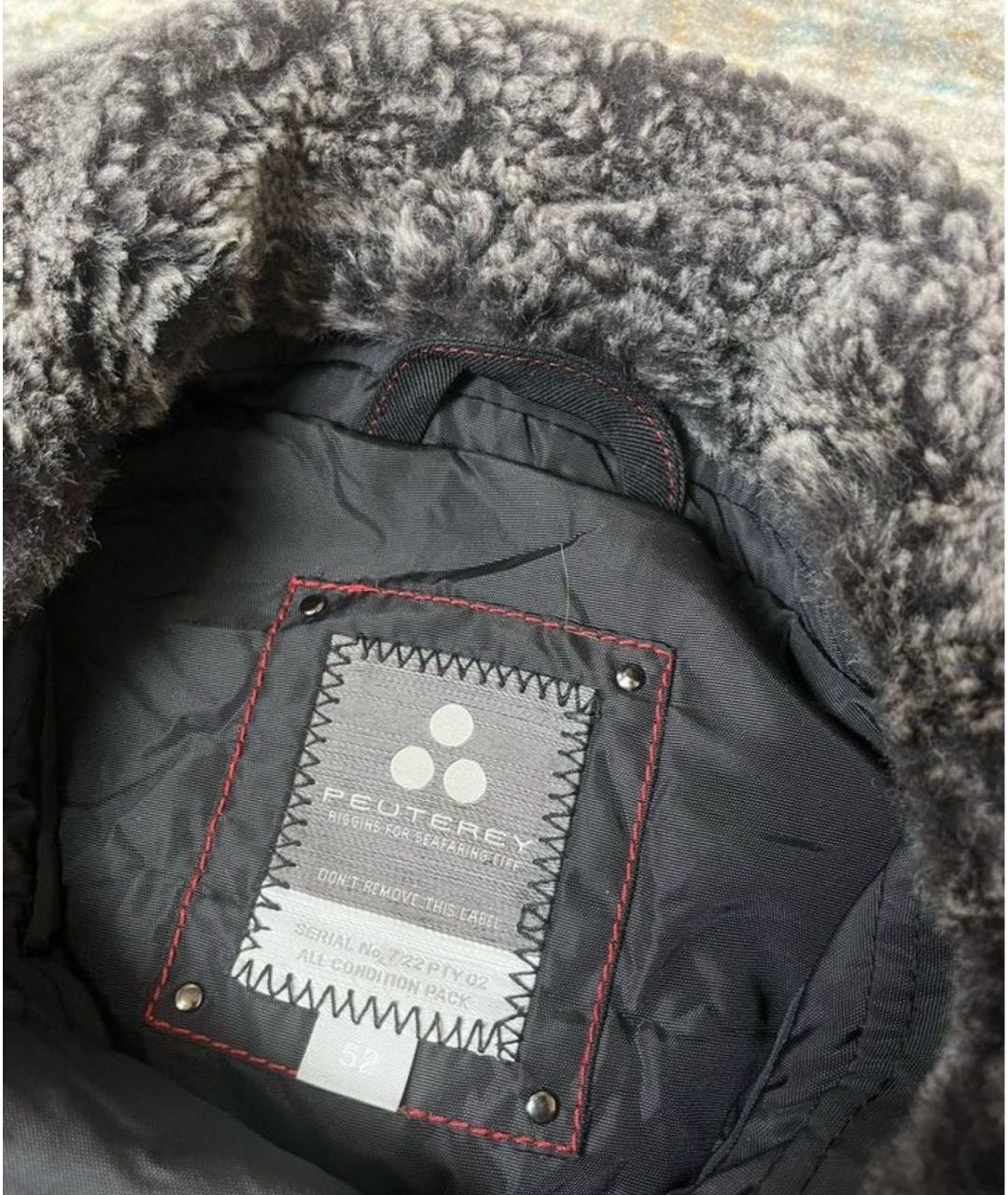 PEUTEREY Черный полиамидовый пуховик, фото 5