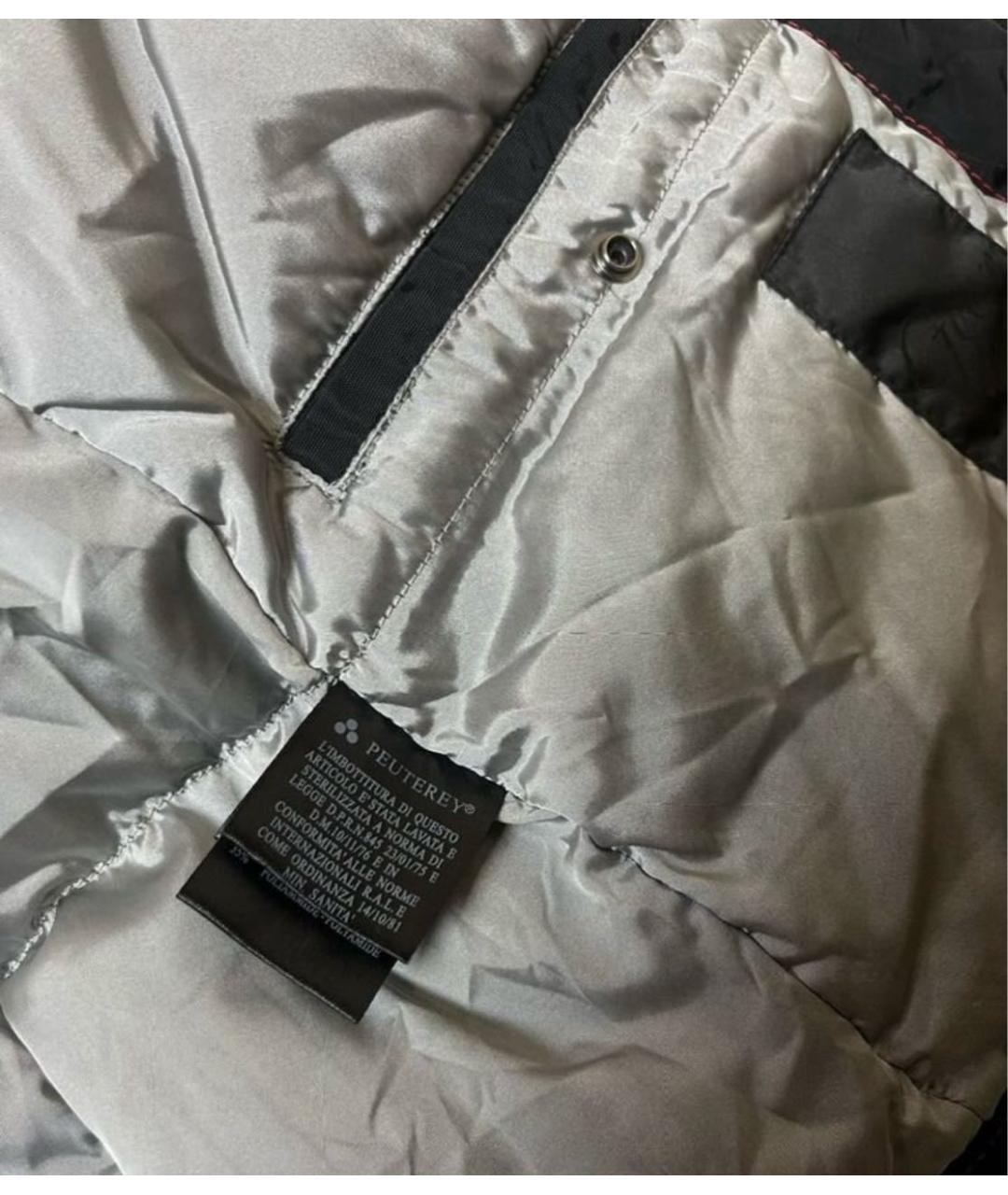 PEUTEREY Черный полиамидовый пуховик, фото 8