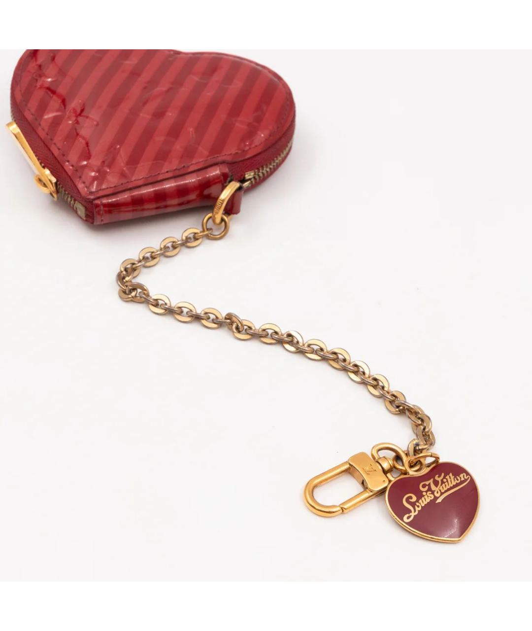 LOUIS VUITTON Бордовый кошелек из лакированной кожи, фото 5