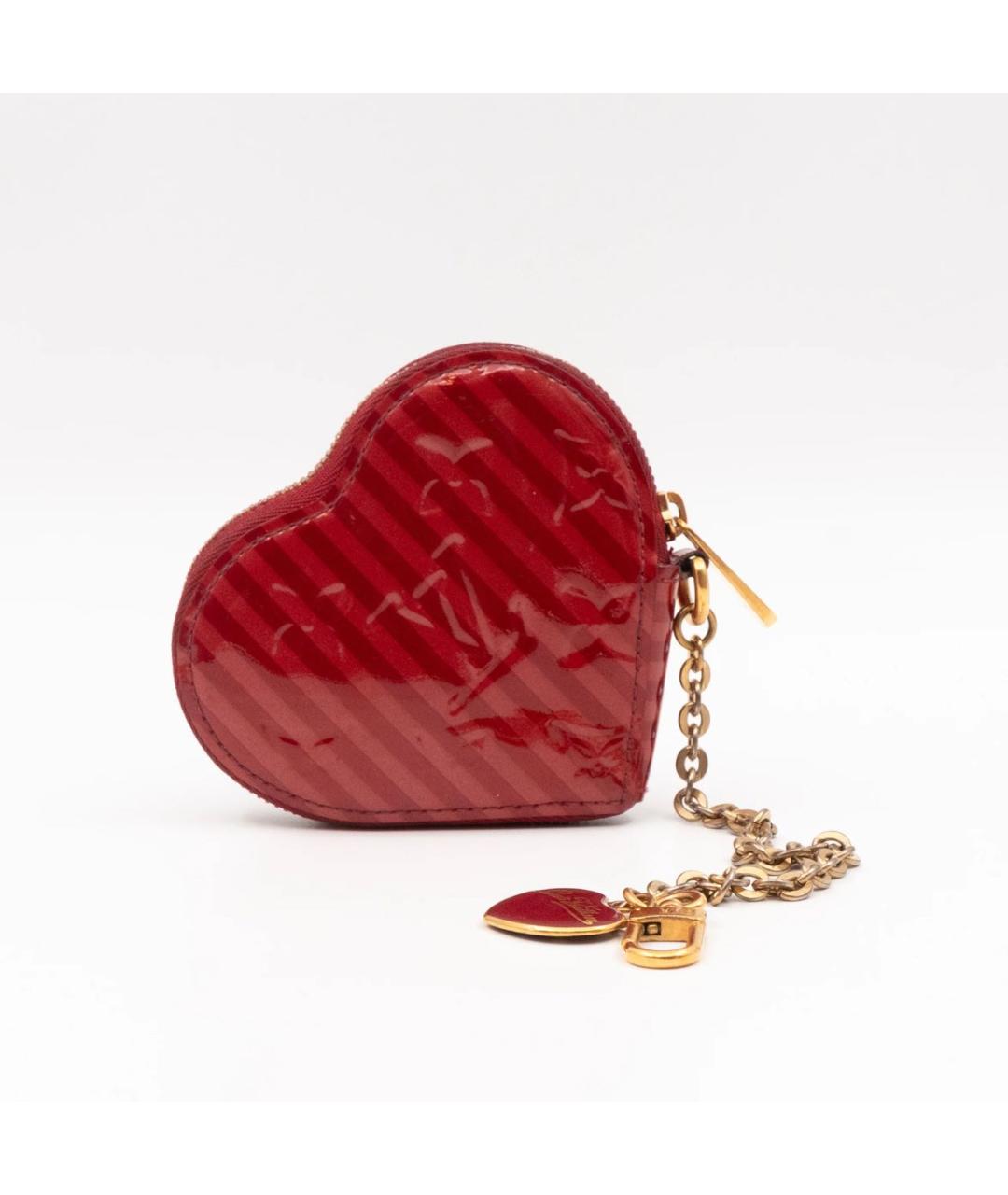 LOUIS VUITTON Бордовый кошелек из лакированной кожи, фото 2