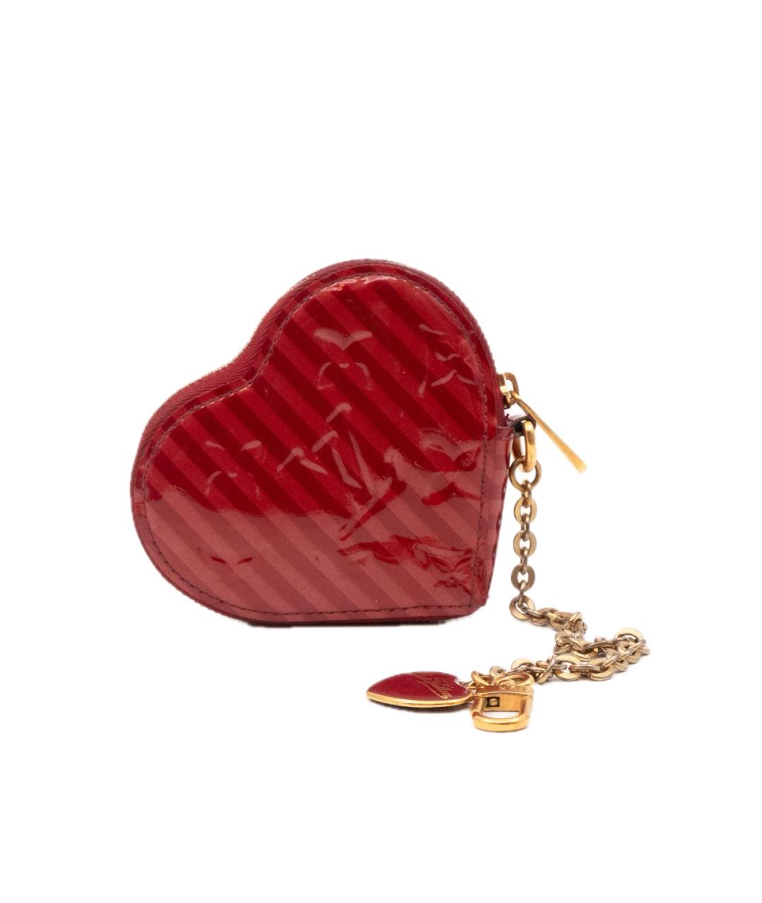 LOUIS VUITTON Бордовый кошелек из лакированной кожи, фото 1