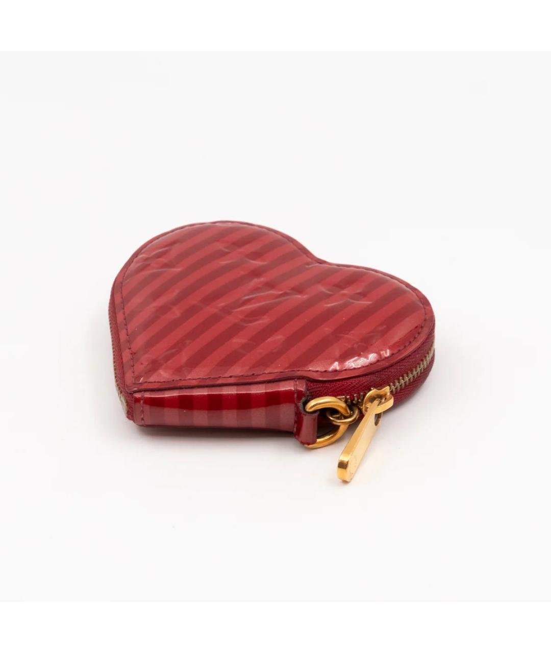 LOUIS VUITTON Бордовый кошелек из лакированной кожи, фото 8