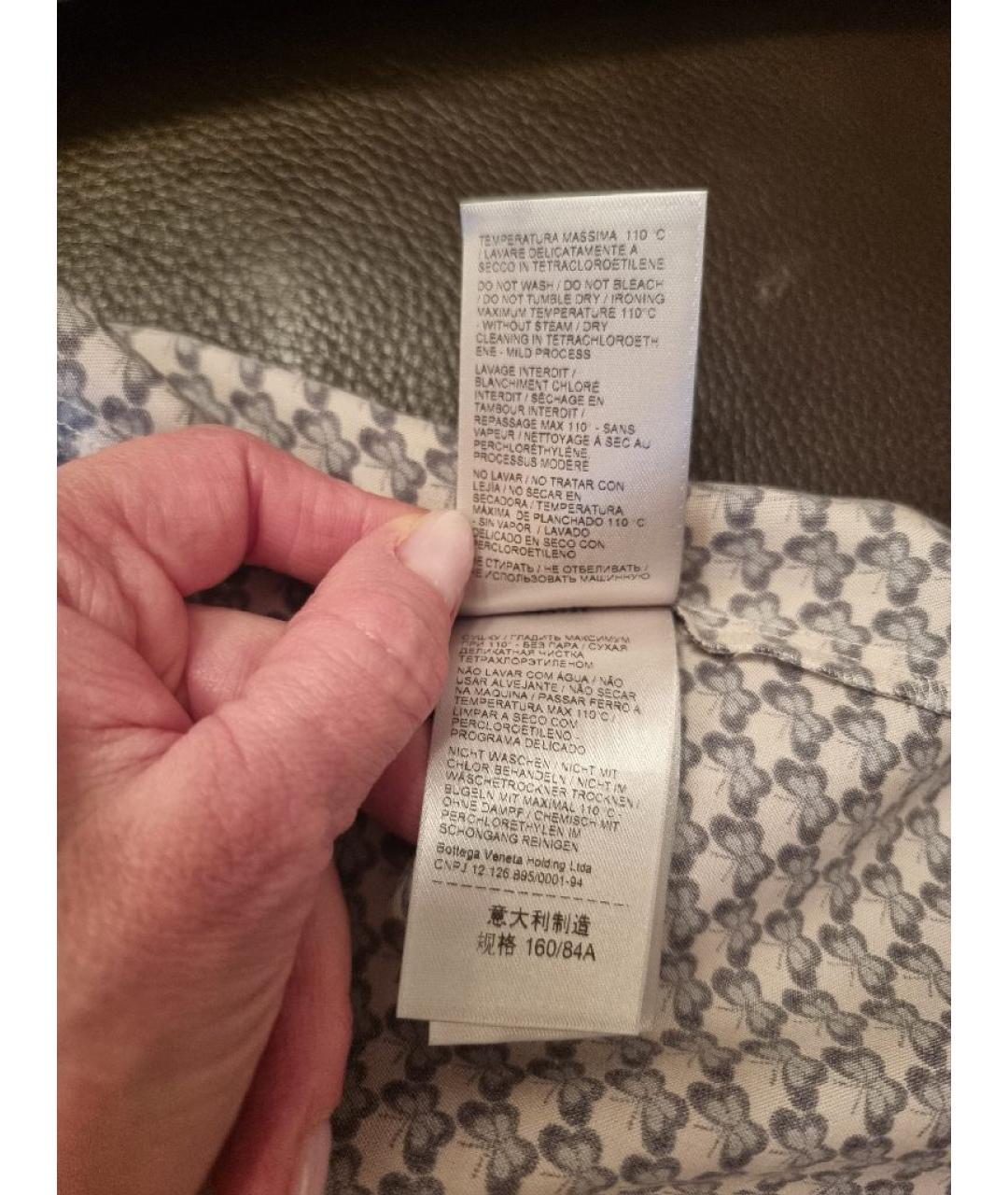 BOTTEGA VENETA Мульти шелковая рубашка, фото 7