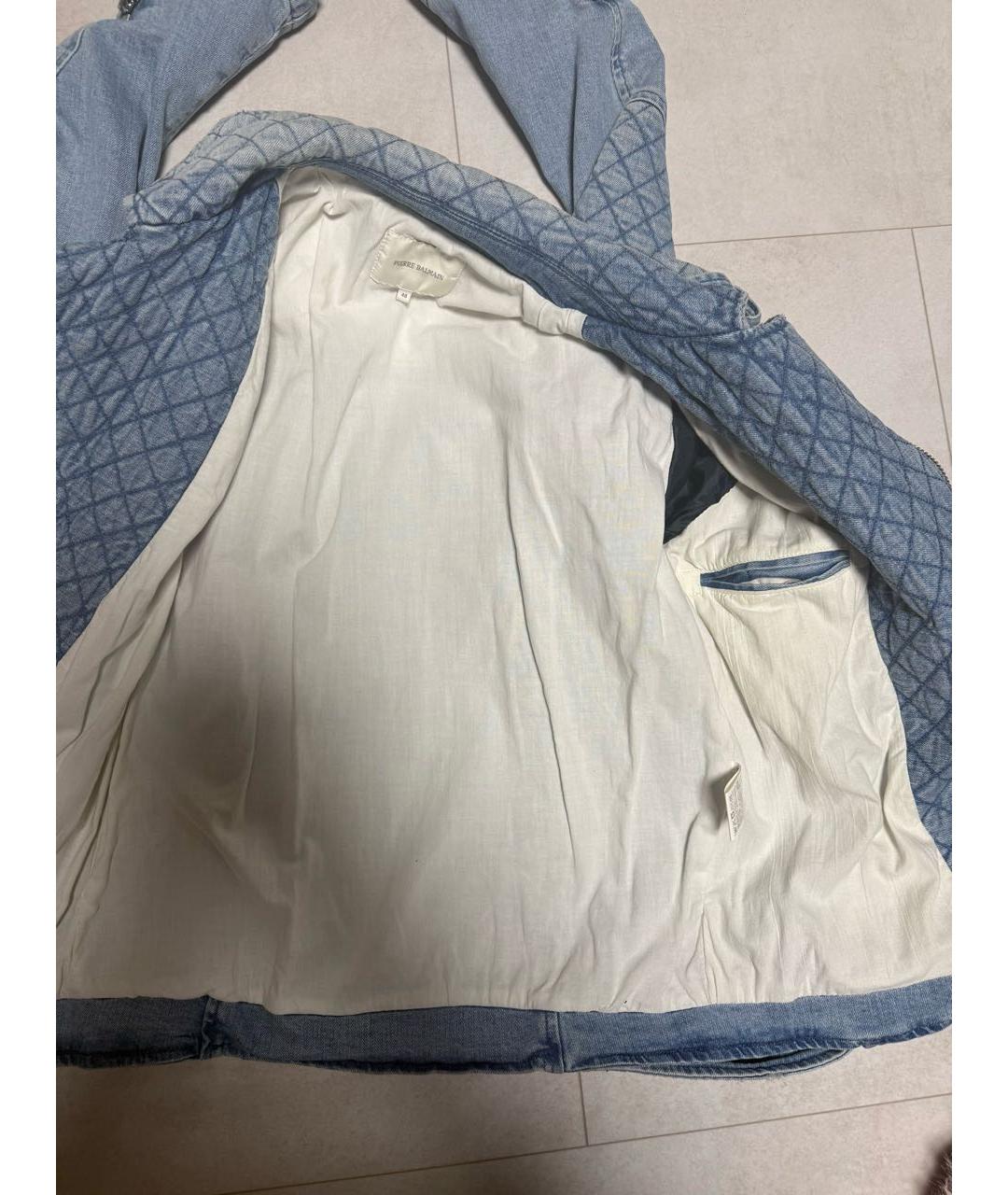 PIERRE BALMAIN Голубая деним куртка, фото 5