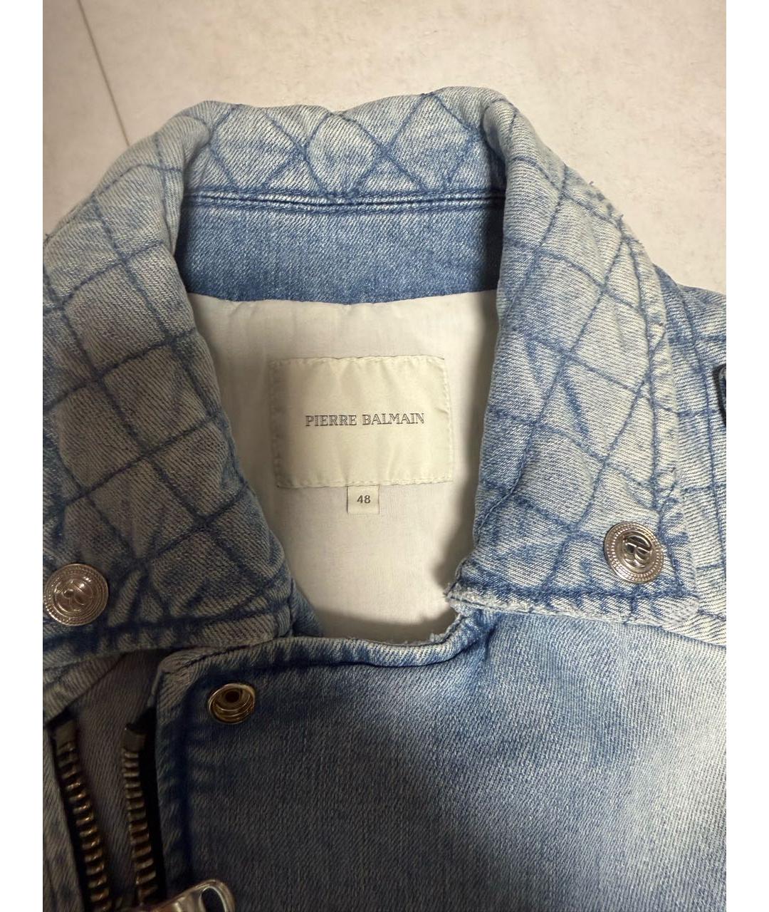 PIERRE BALMAIN Голубая деним куртка, фото 3