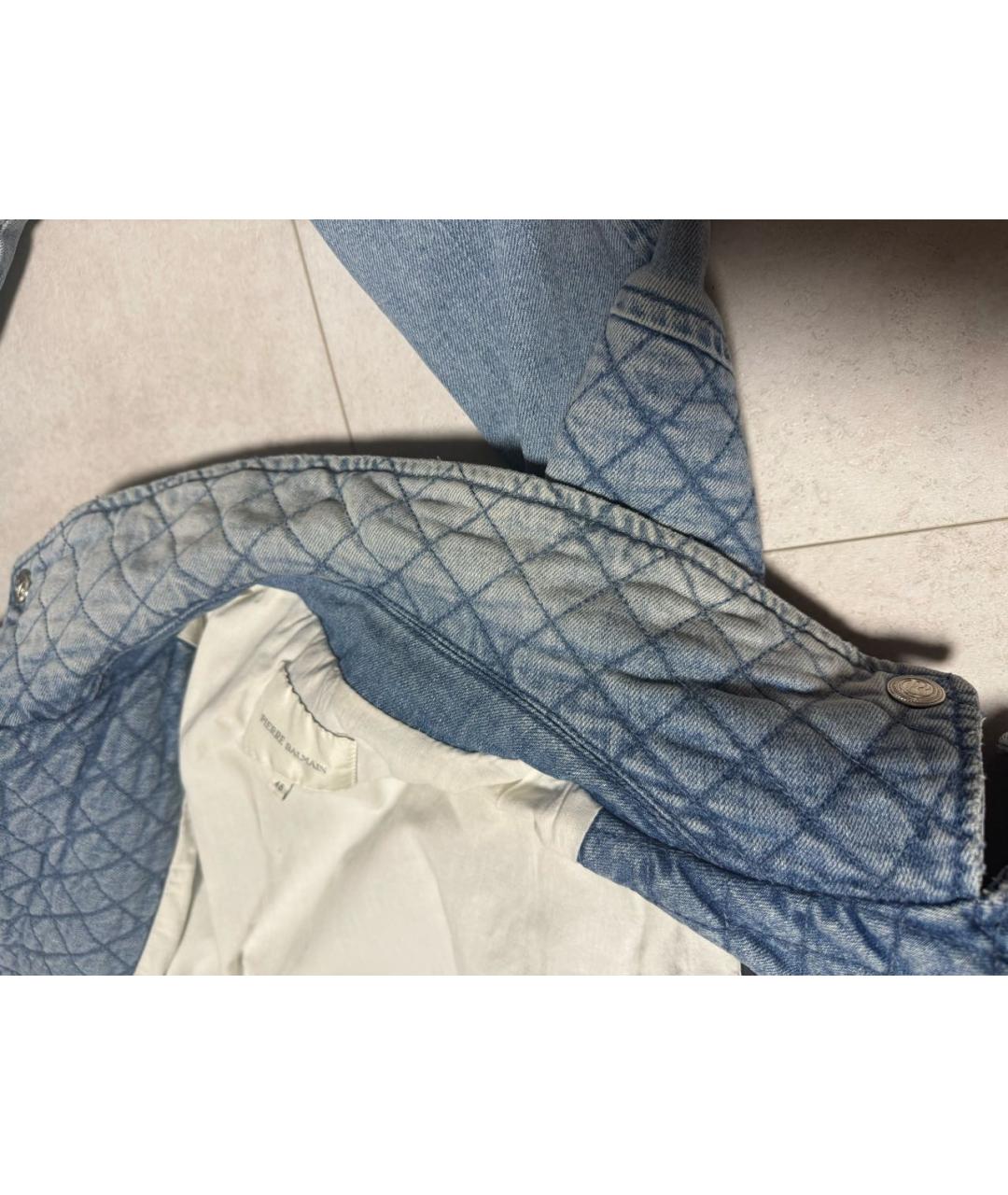PIERRE BALMAIN Голубая деним куртка, фото 8