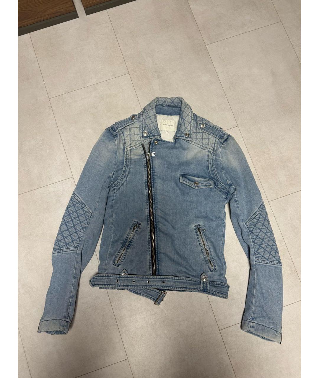 PIERRE BALMAIN Голубая деним куртка, фото 9