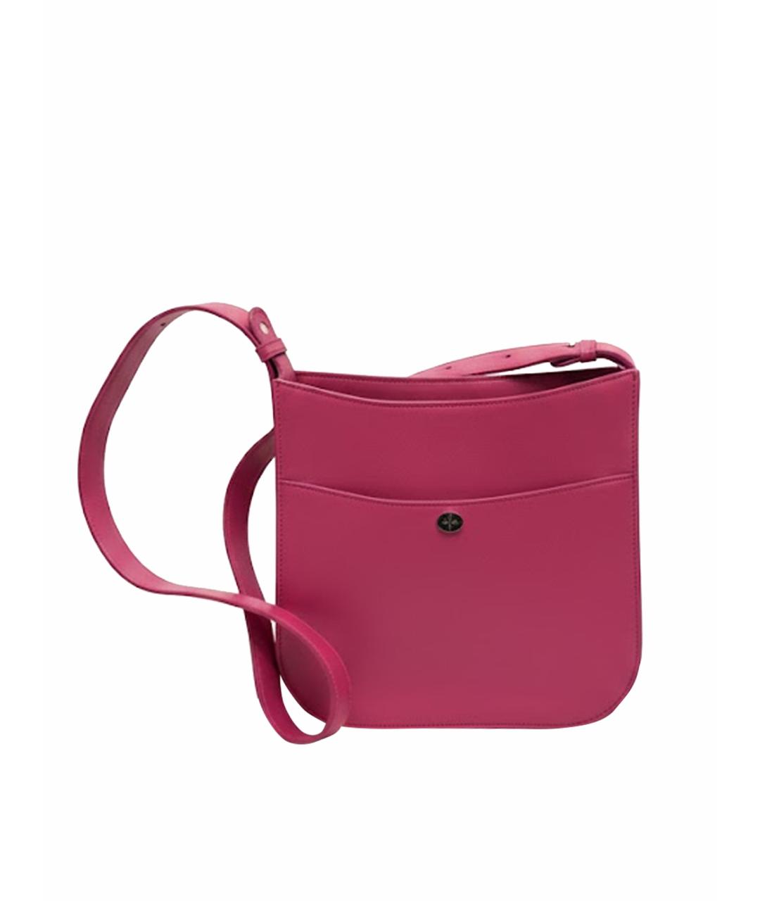 LORO PIANA Бордовая кожаная сумка через плечо, фото 1