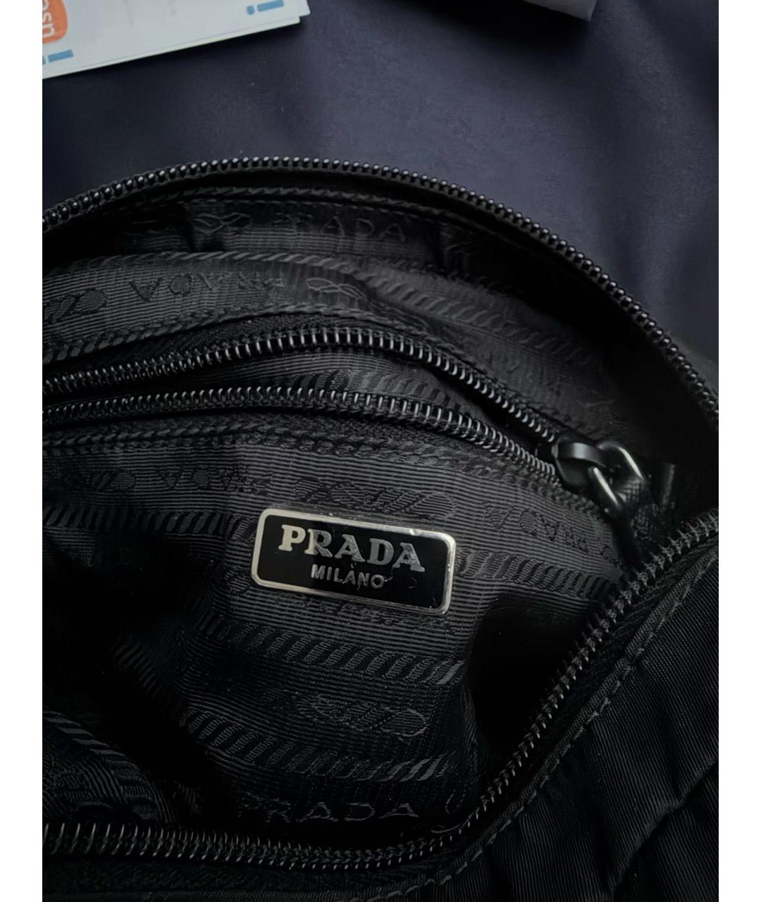 PRADA Черная синтетическая косметичка, фото 5