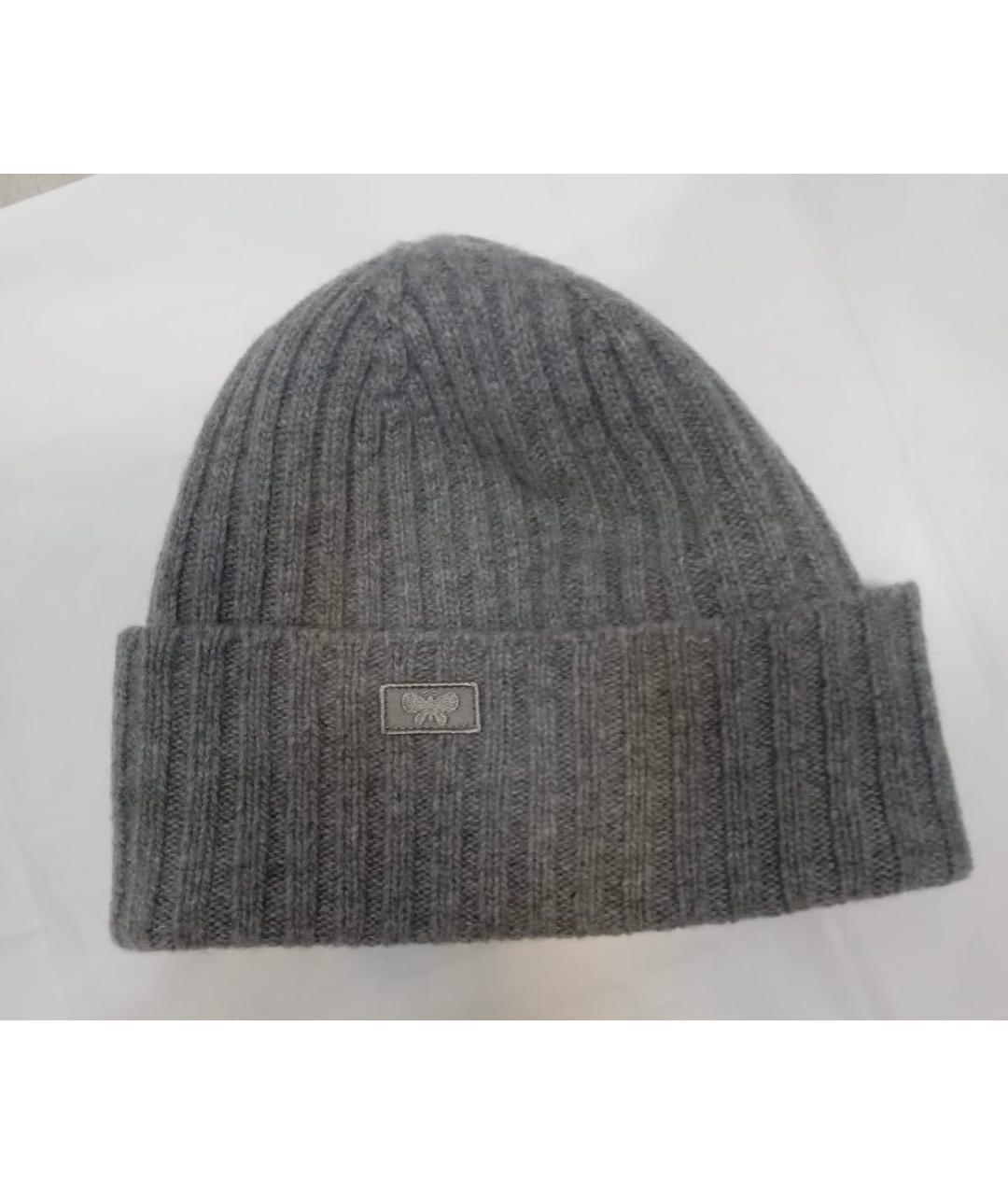 MAX MARA Антрацитовая шерстяная шапка, фото 9