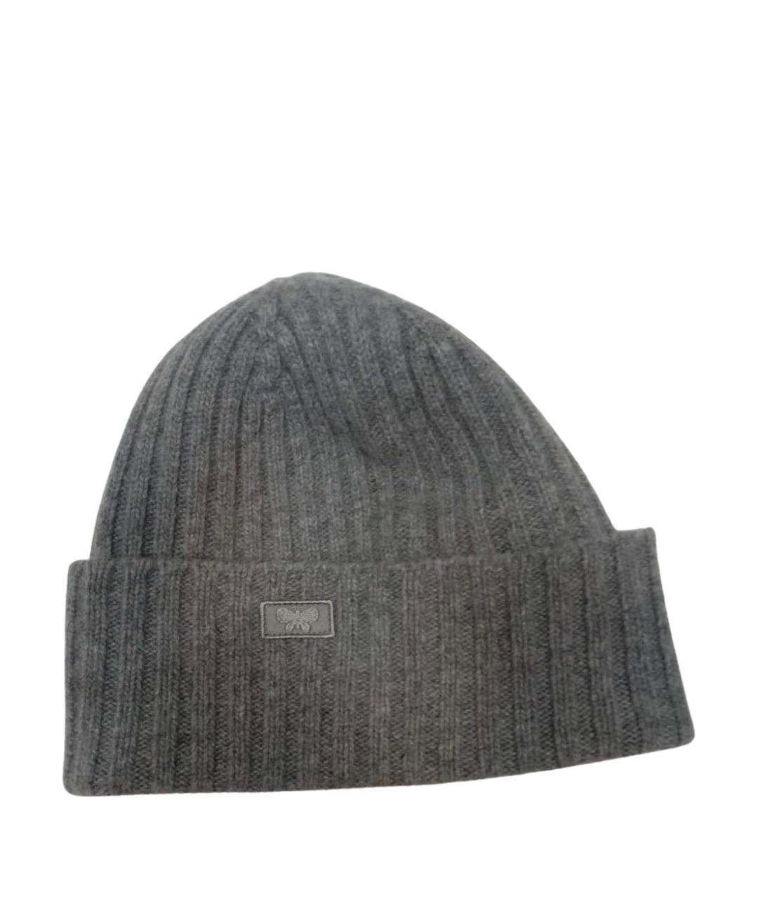 MAX MARA Антрацитовая шерстяная шапка, фото 1