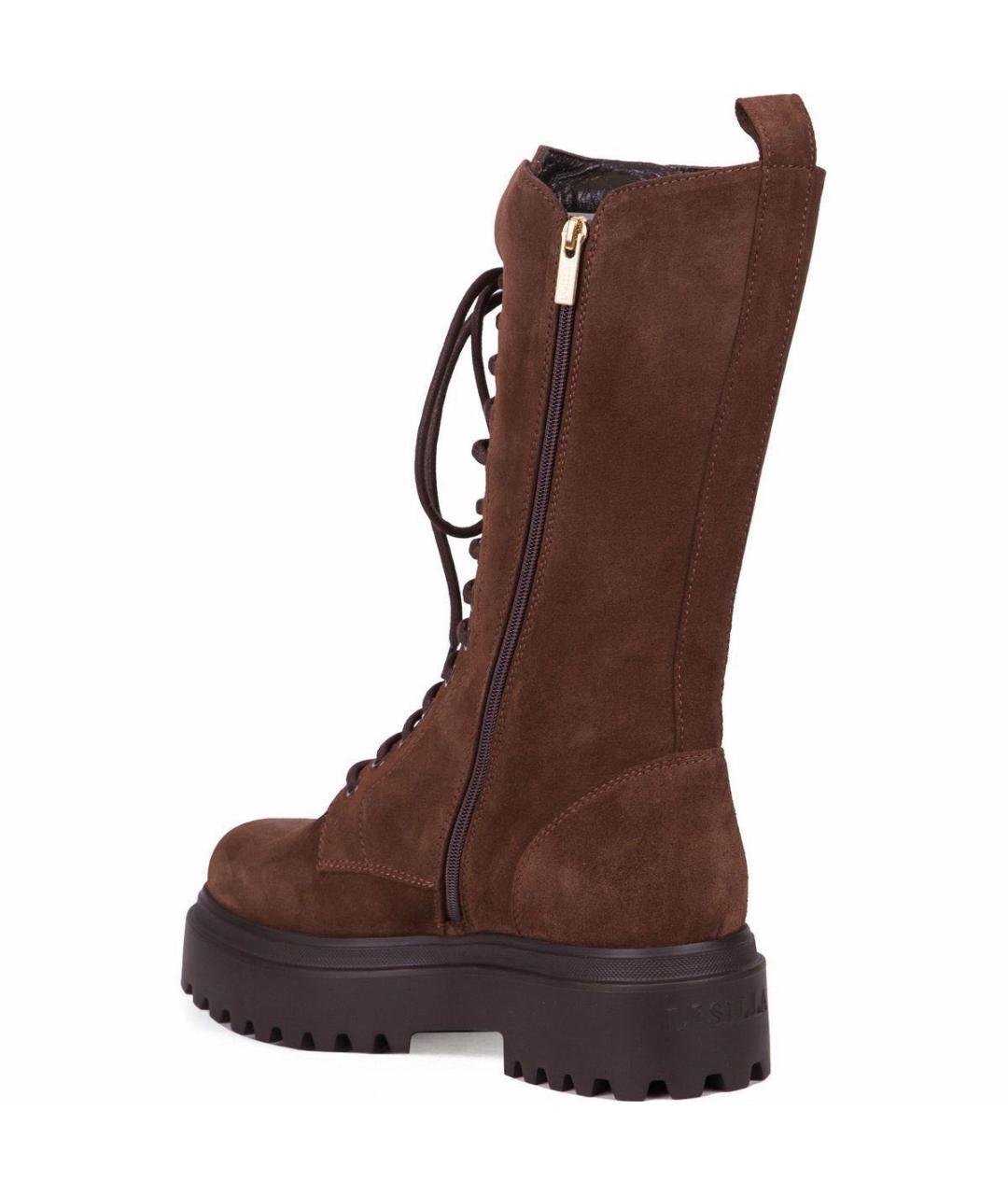 LE SILLA Коричневые замшевые ботинки, фото 2