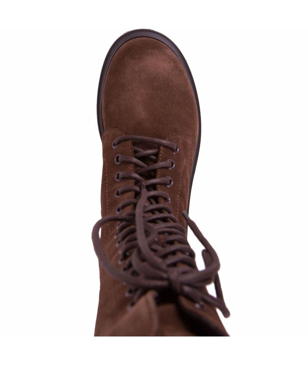 LE SILLA Коричневые замшевые ботинки, фото 3