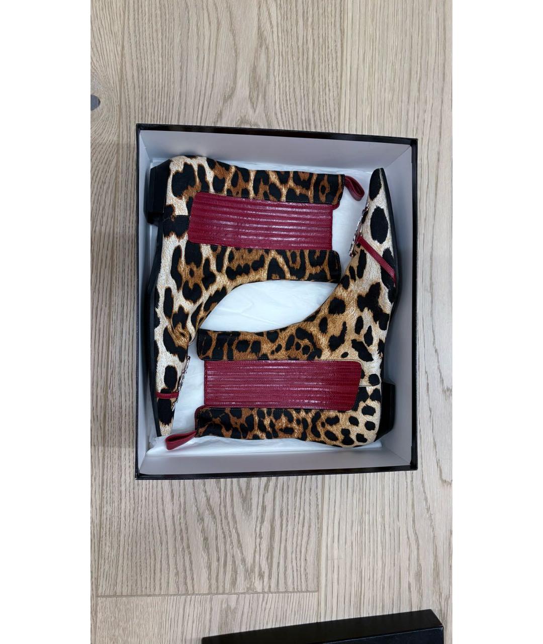 CHRISTIAN DIOR Мульти текстильные ботильоны, фото 5