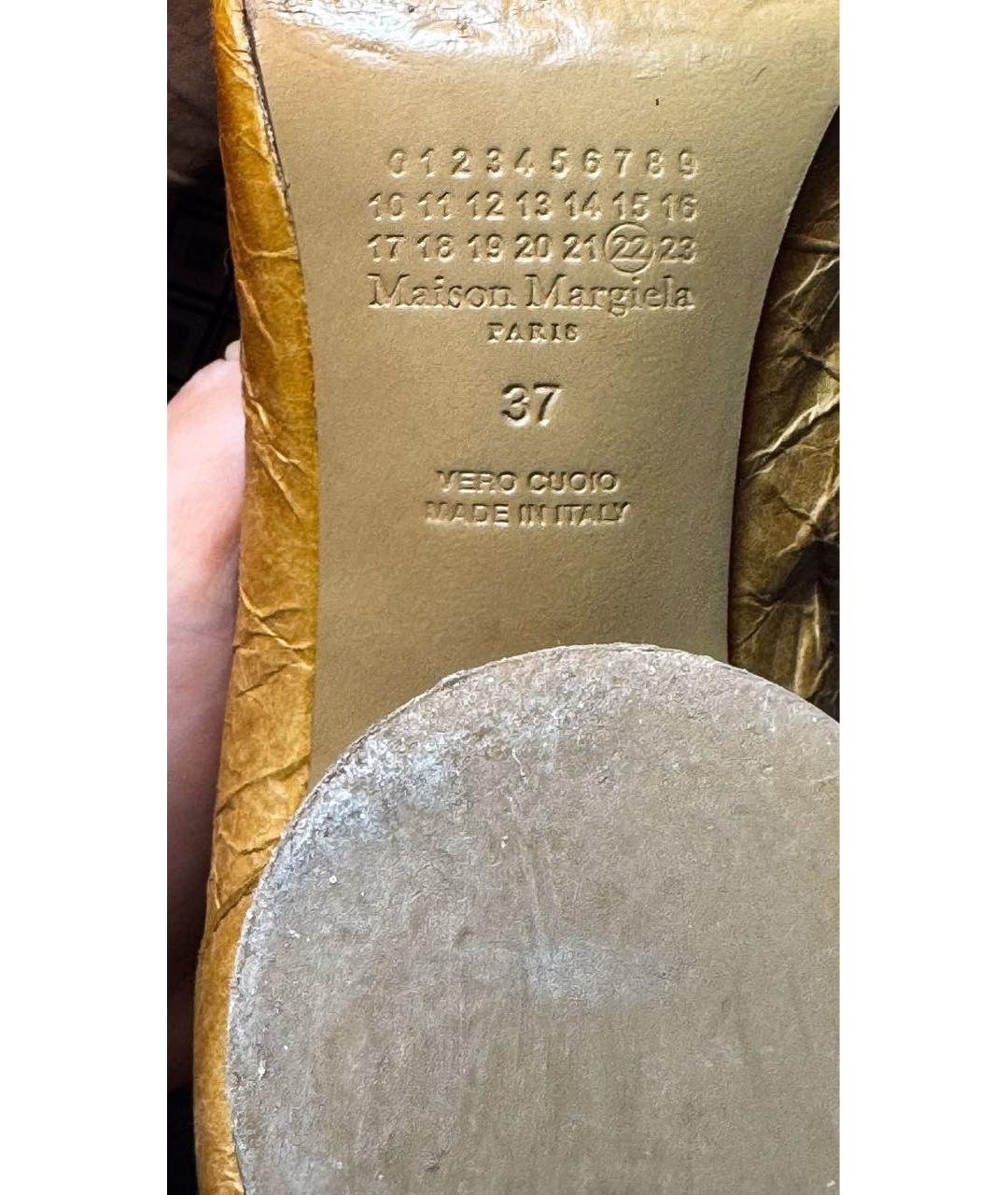 MAISON MARGIELA Коричневые кожаные ботильоны, фото 5