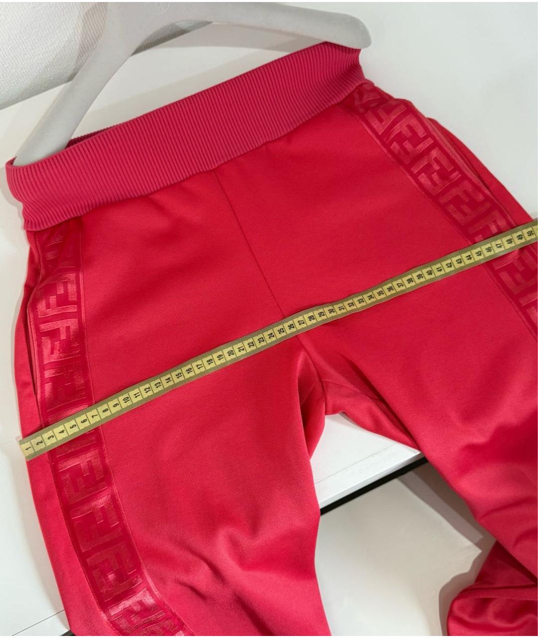 FENDI Коралловый полиэстеровый костюм с брюками, фото 7