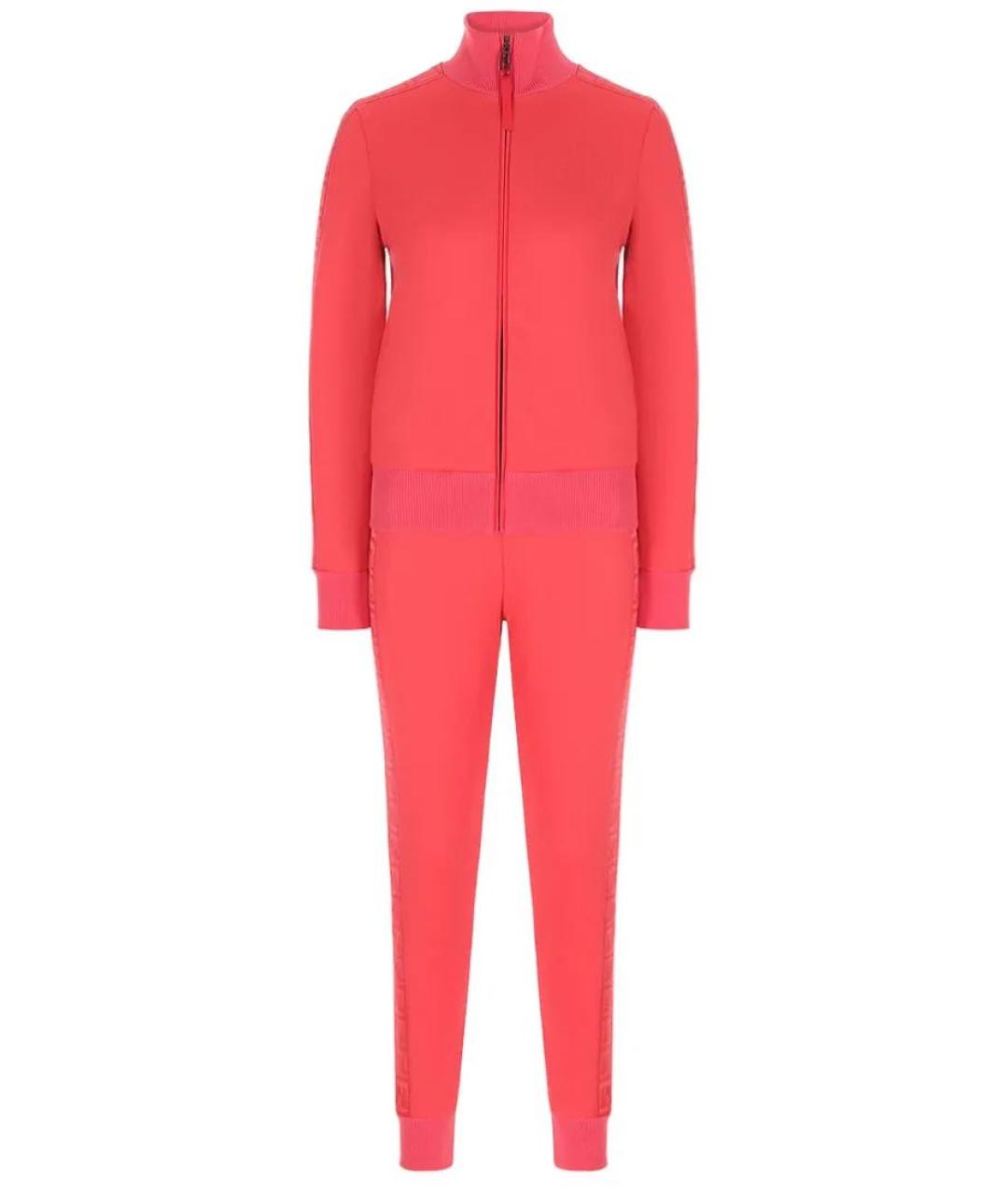 FENDI Коралловый полиэстеровый костюм с брюками, фото 1