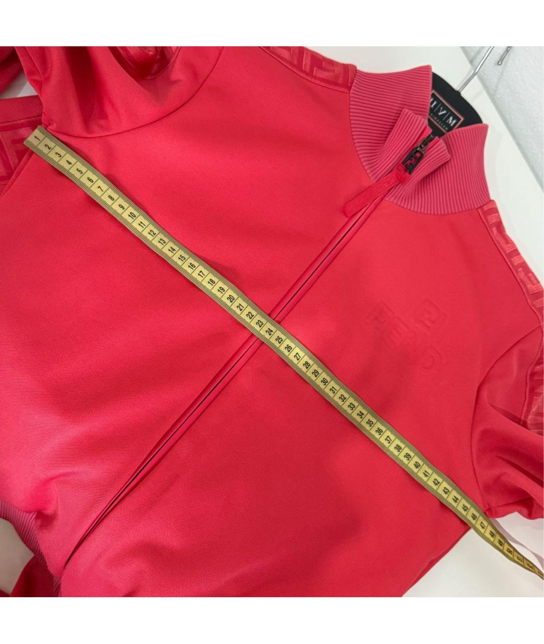 FENDI Коралловый полиэстеровый костюм с брюками, фото 8