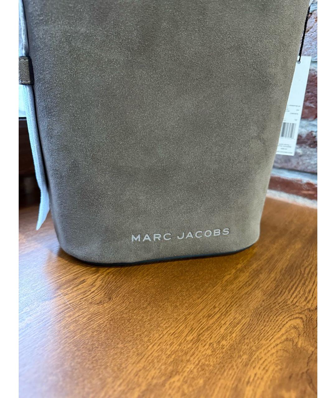 MARC JACOBS Антрацитовая замшевая сумка через плечо, фото 6