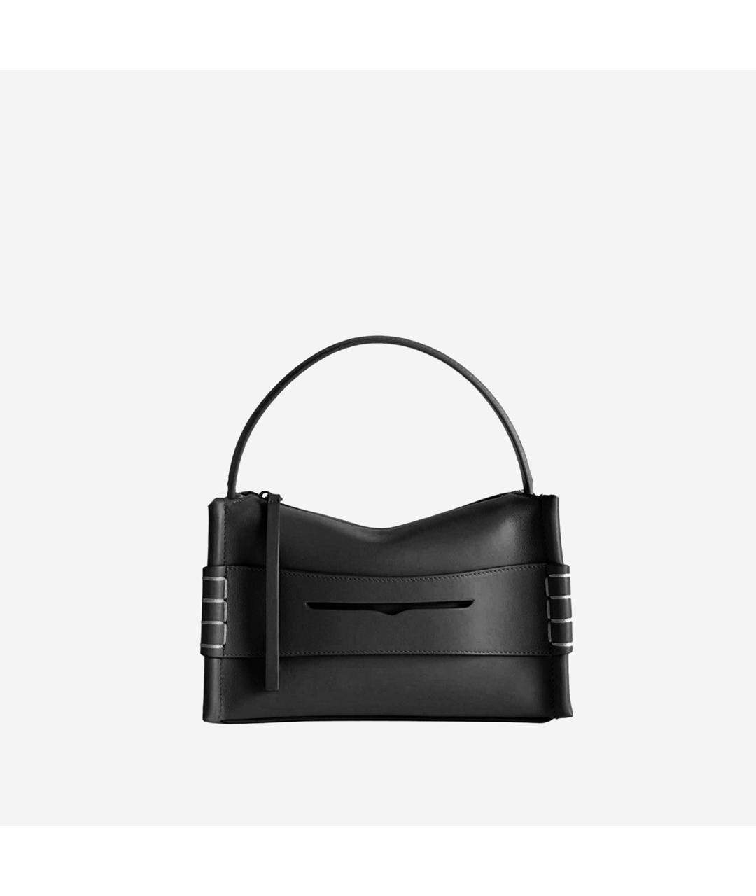 J.W.ANDERSON Черная кожаная сумка тоут, фото 6