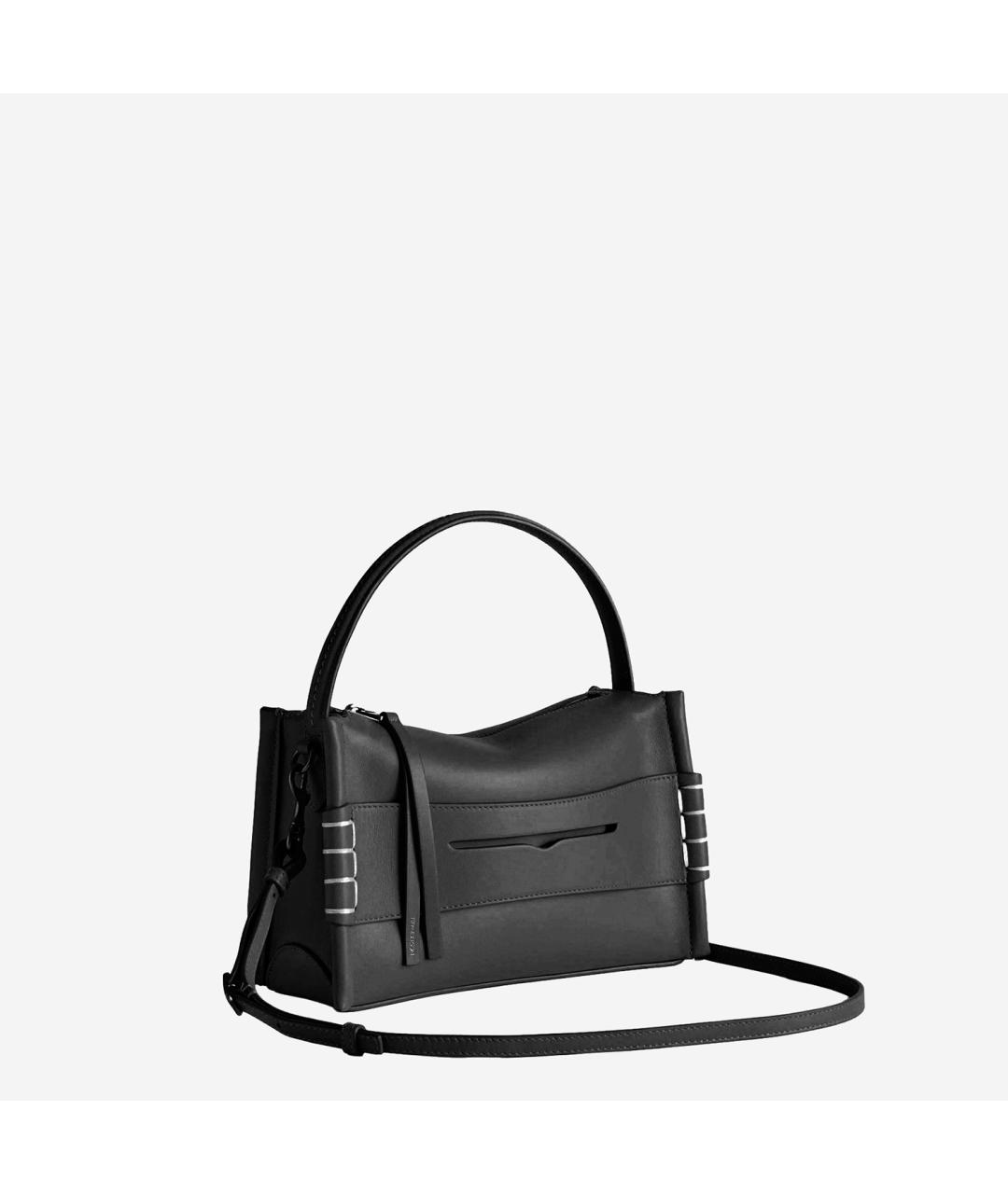 J.W.ANDERSON Черная кожаная сумка тоут, фото 2