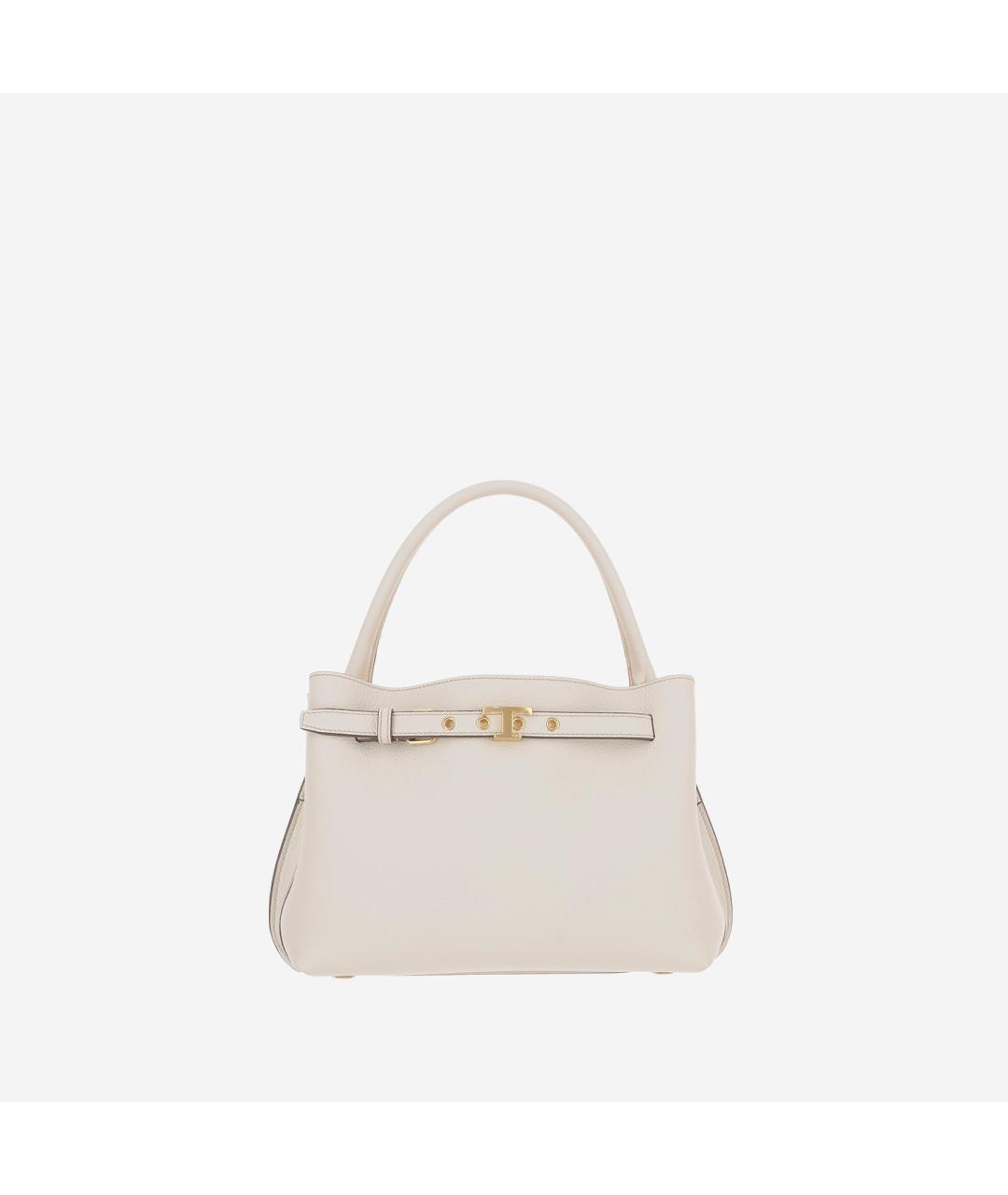 TOD'S Бежевая кожаная сумка тоут, фото 5