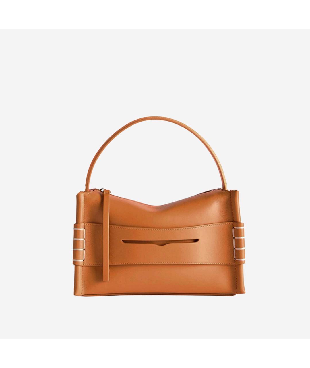 J.W.ANDERSON Коричневая кожаная сумка тоут, фото 6