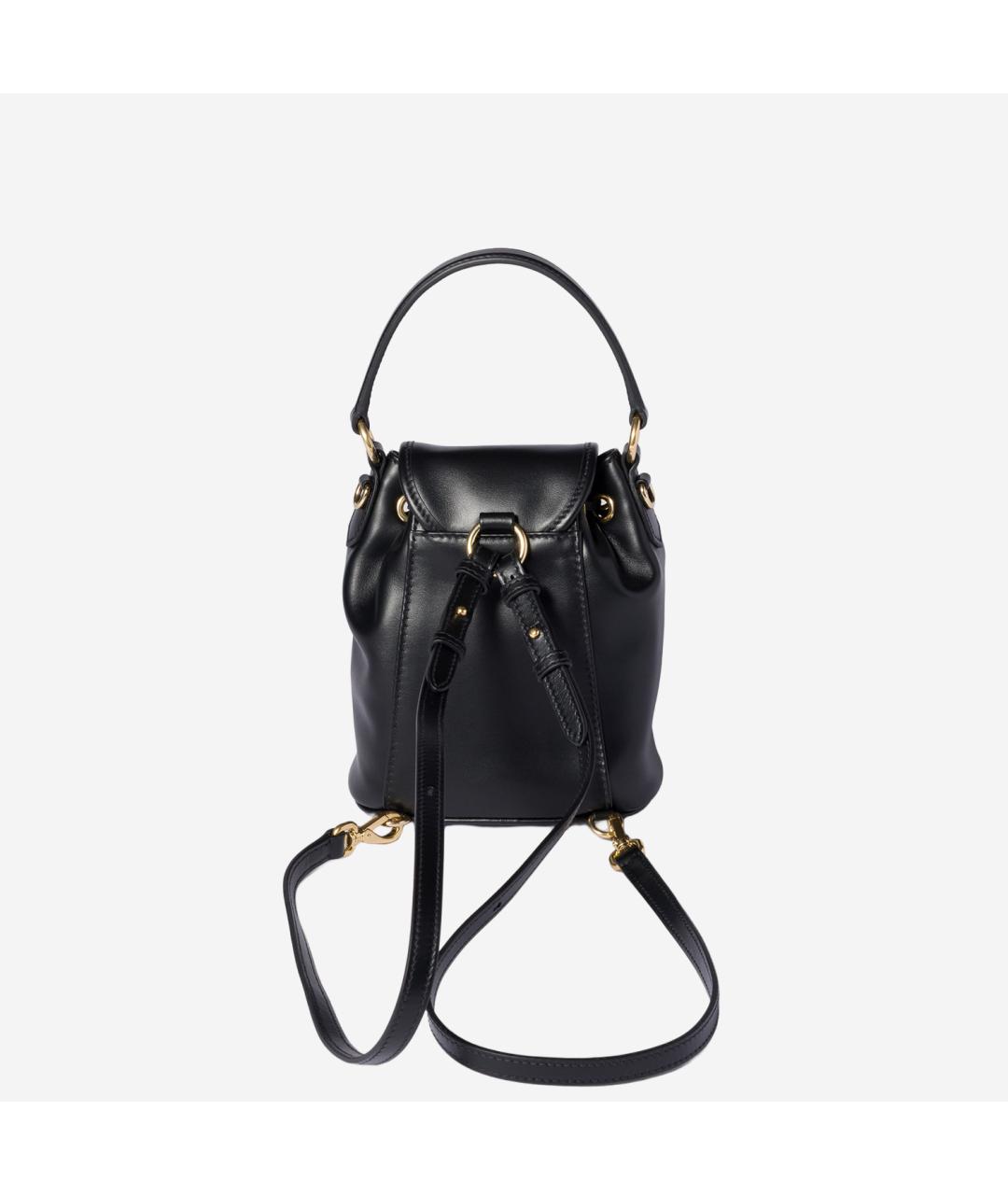 MIU MIU Черная кожаная сумка тоут, фото 3