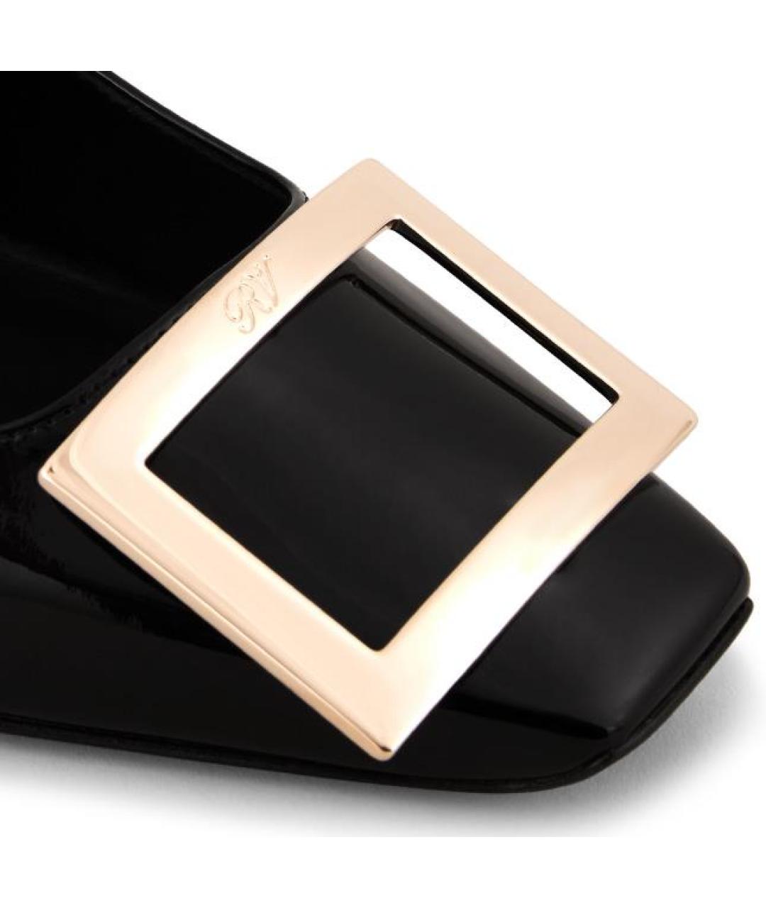 ROGER VIVIER Черные туфли из лакированной кожи, фото 4