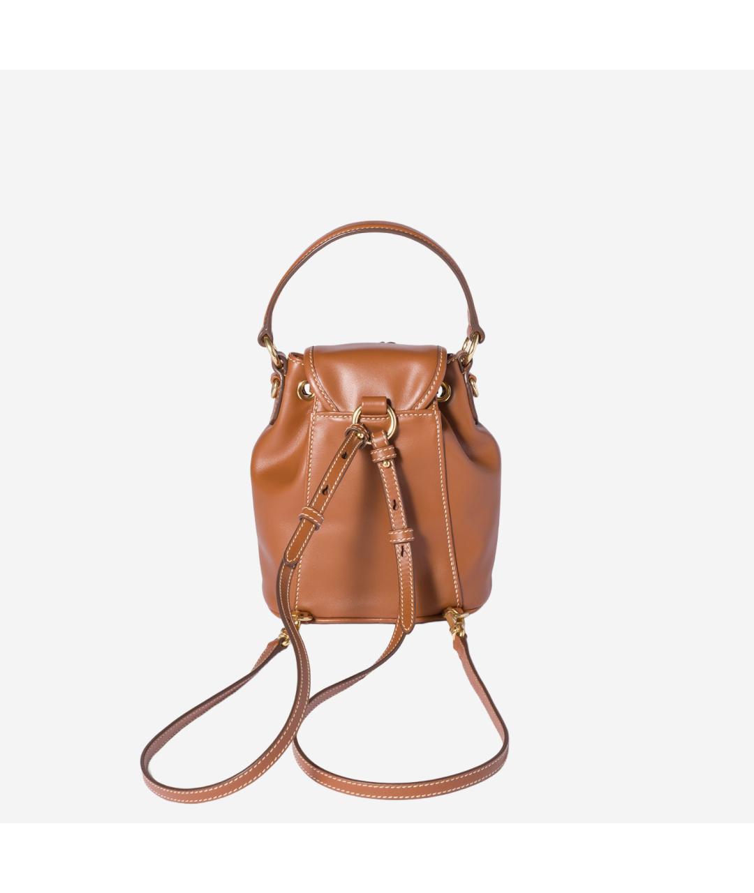 MIU MIU Коричневая кожаная сумка тоут, фото 3