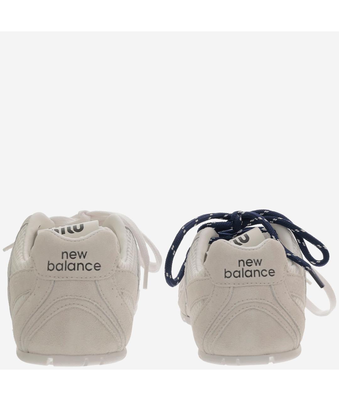 MIU MIU Белые замшевые кроссовки, фото 4