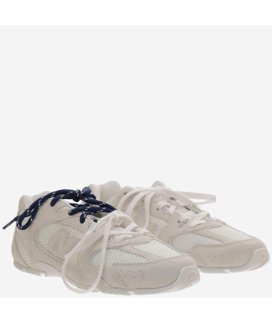 MIU MIU Белые замшевые кроссовки, фото 3