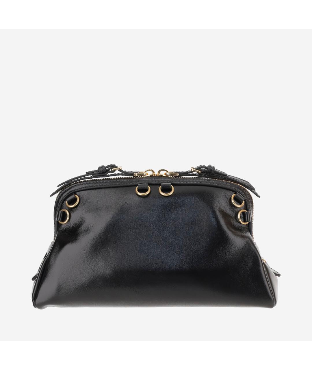 MIU MIU Черная кожаная сумка через плечо, фото 3