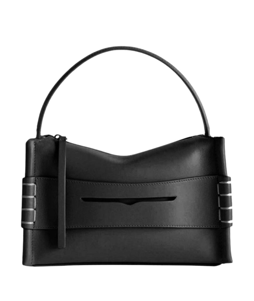 J.W.ANDERSON Черная кожаная сумка тоут, фото 1