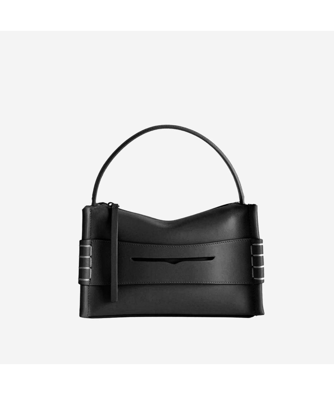 J.W.ANDERSON Черная кожаная сумка тоут, фото 6