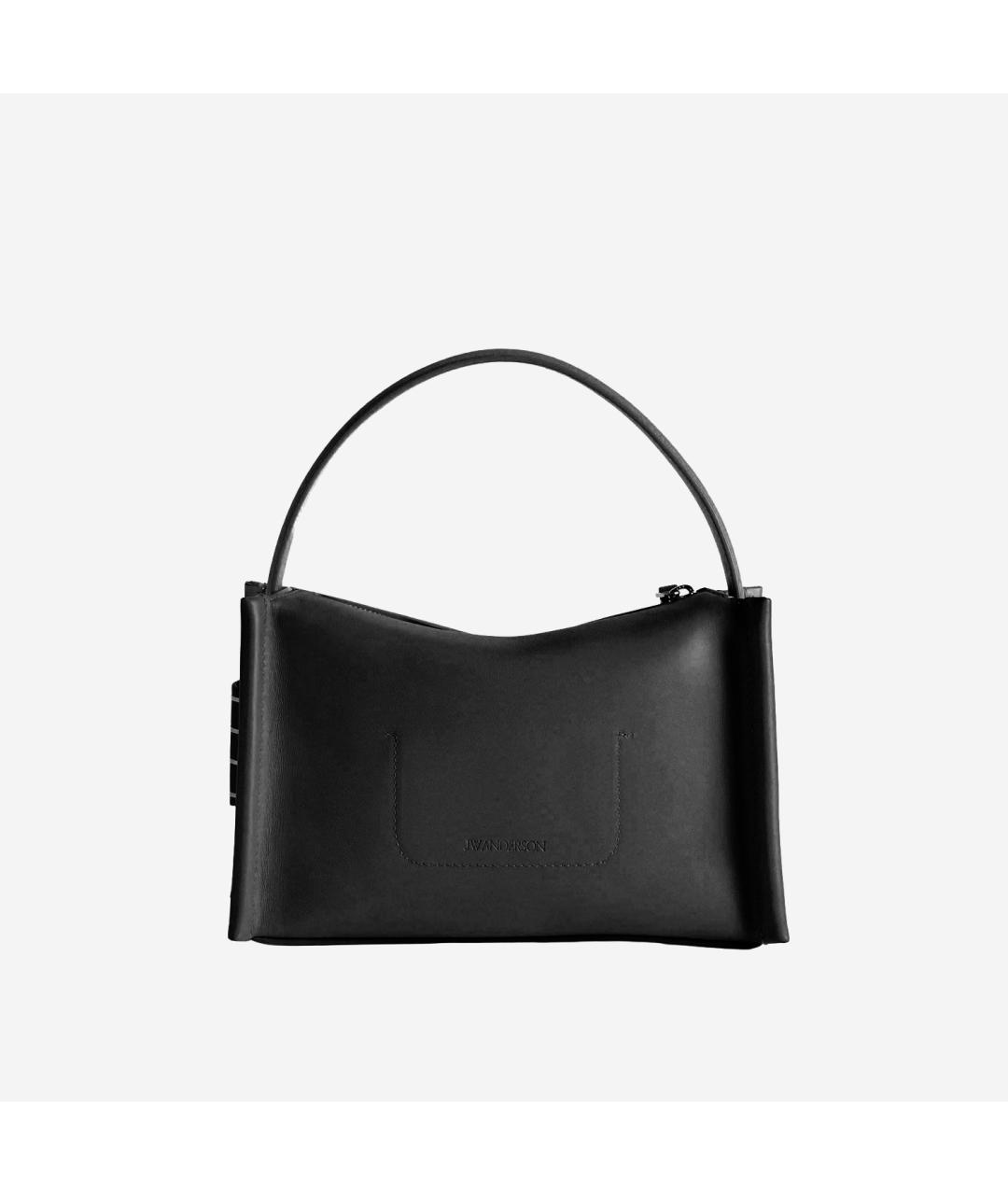 J.W.ANDERSON Черная кожаная сумка тоут, фото 3