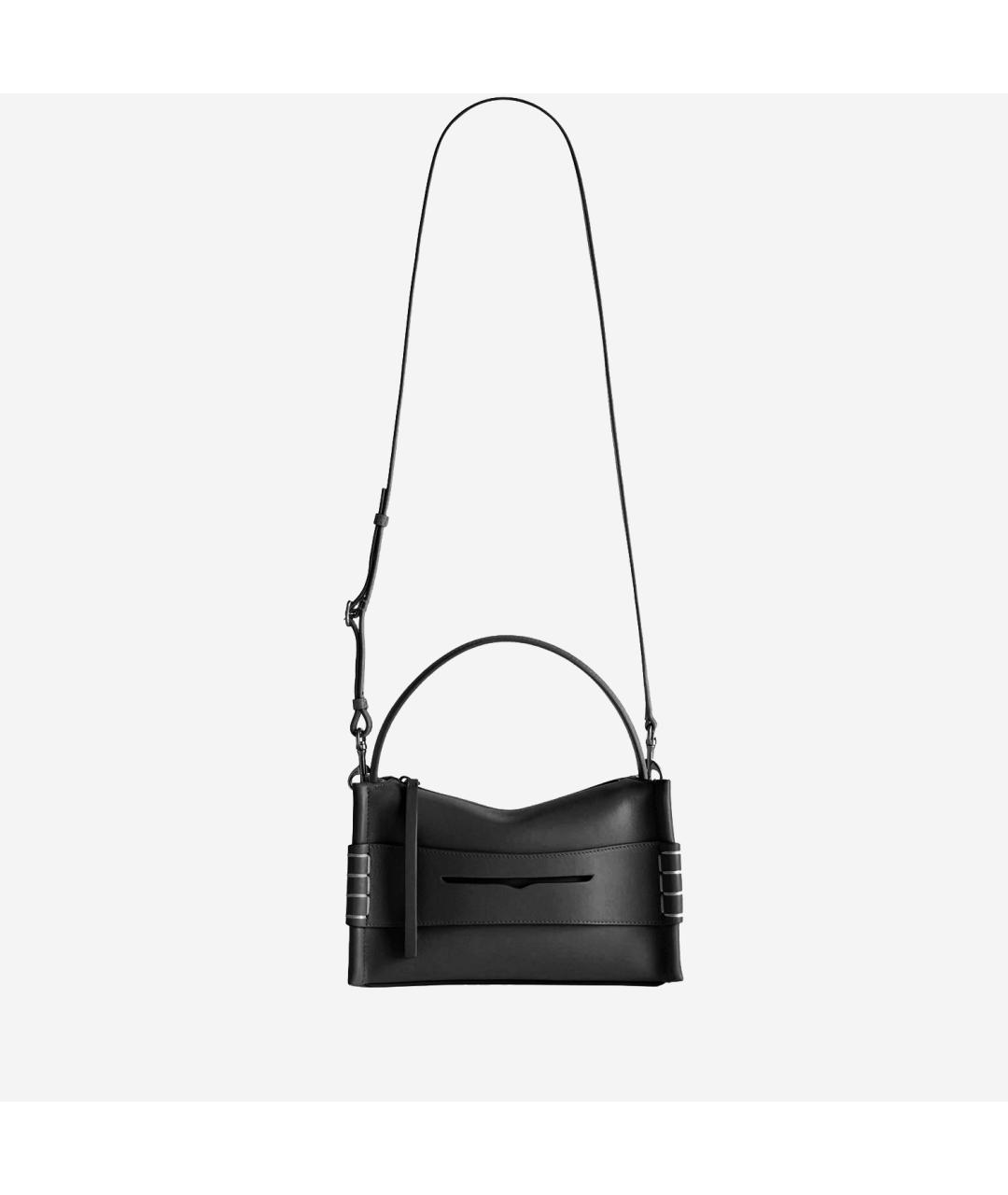 J.W.ANDERSON Черная кожаная сумка тоут, фото 4