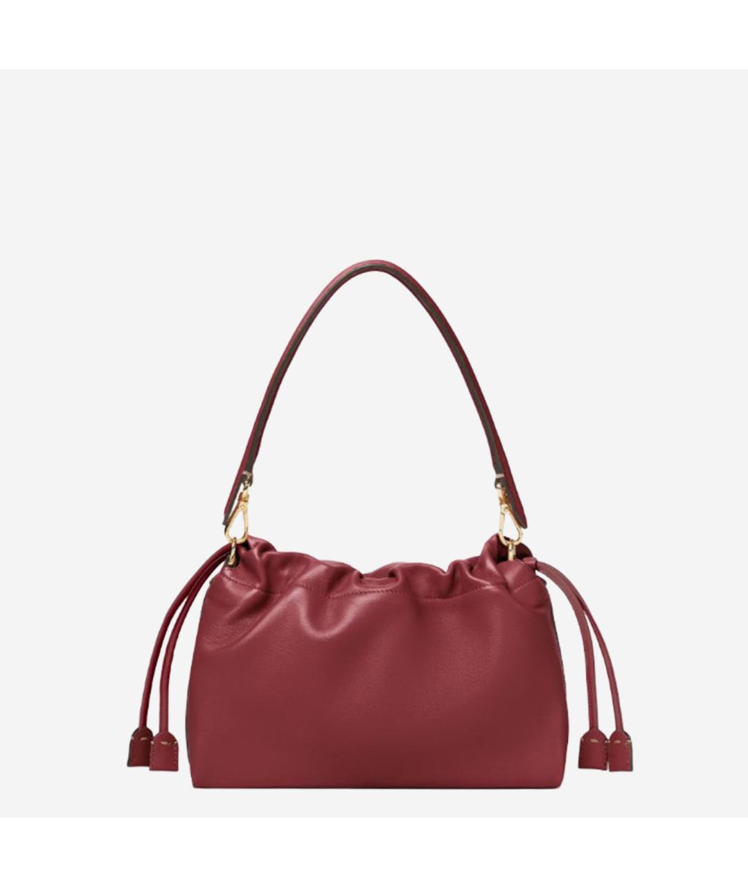 FENDI Красная кожаная сумка через плечо, фото 3