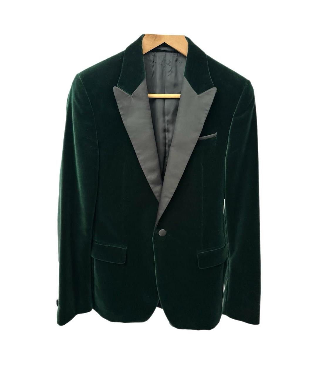 VERSACE COLLECTION Зеленый хлопковый пиджак, фото 9