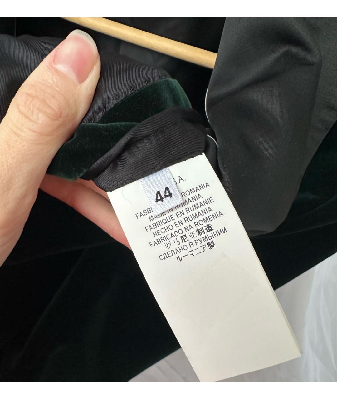 VERSACE COLLECTION Зеленый хлопковый пиджак, фото 5