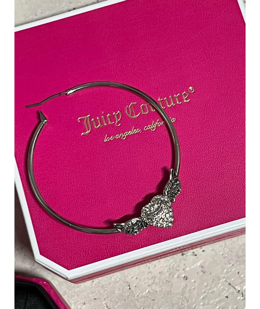 JUICY COUTURE Серебряные металлические серьги, фото 2