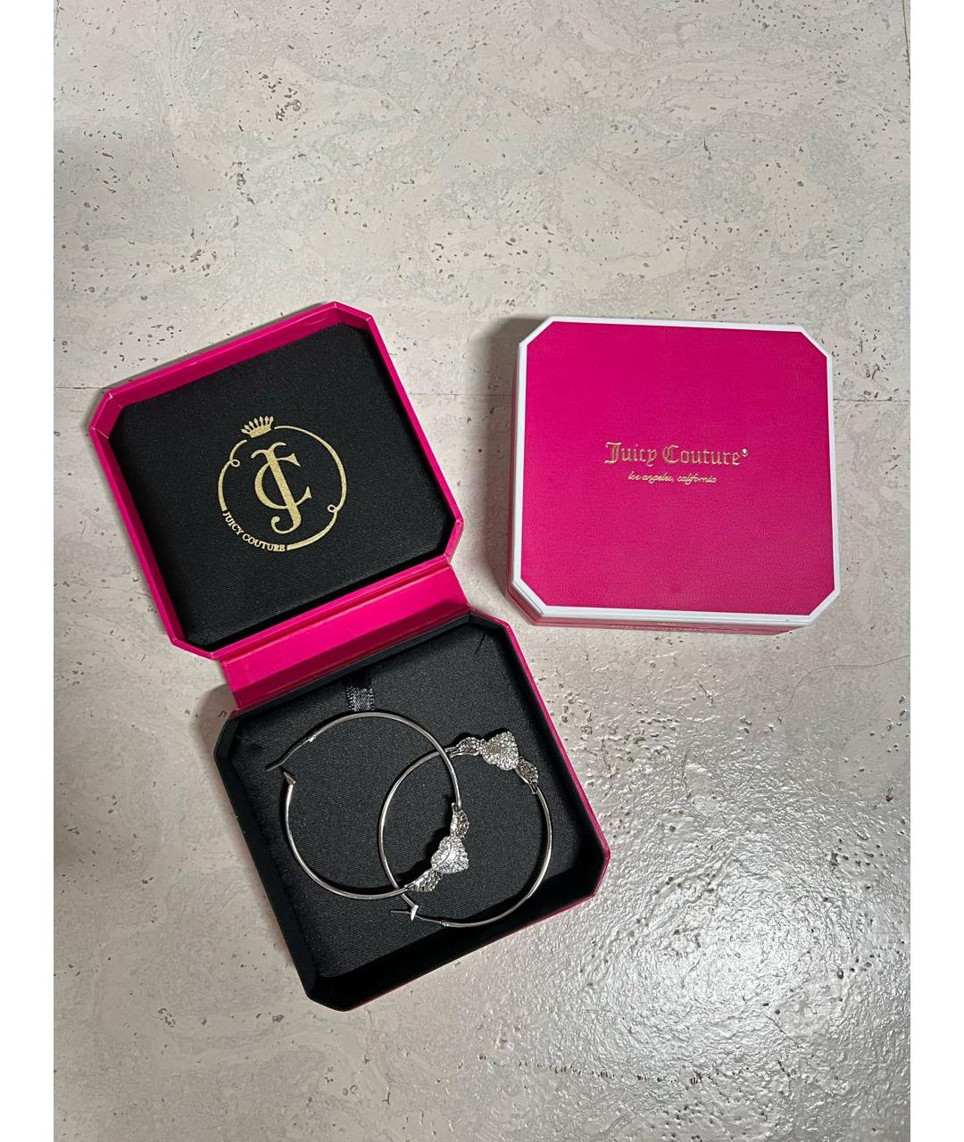 JUICY COUTURE Серебряные металлические серьги, фото 5