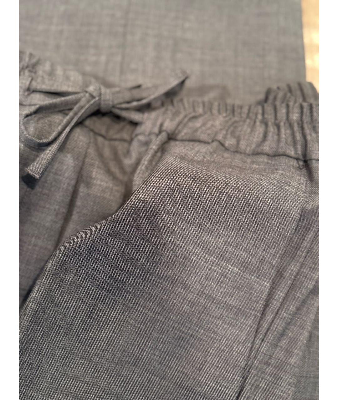SANDRO Антрацитовые шерстяные брюки широкие, фото 5