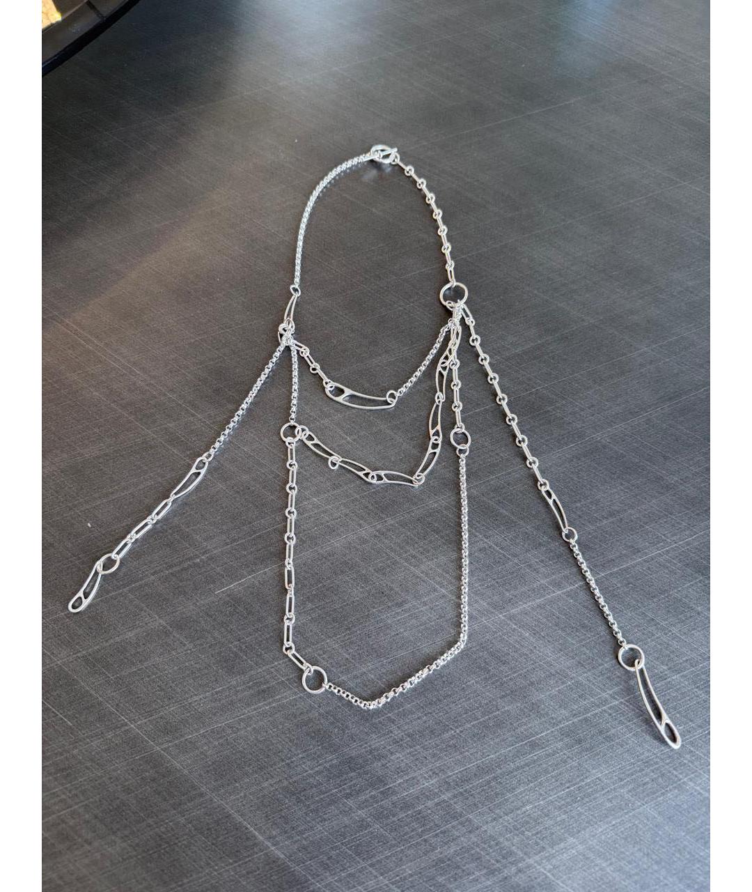 HERMES Серебряное серебряное колье, фото 4